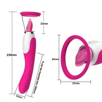 Stimulateur de clitoris populaire, suceur de tétons, langue qui lèche, stimulateur vaginal, gode vibrant pour femmes, masturbateur pour orgasme