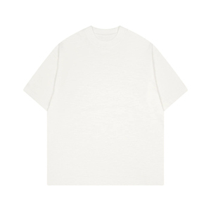 เสื้อยืดคอกลมผ้าคอตตอนถัก100% ระบายอากาศได้ดีสวมใส่สบายทุกวันแบบพรีเมี่ยม - Product Image 1