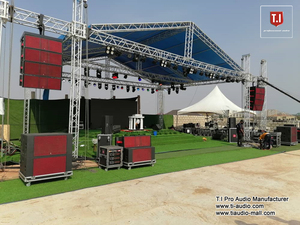 TI Pro Audio linha profissional matriz dual <span class=keywords><strong>15</strong></span> polegadas 3 vias coaxial linha matriz sistema pa sistema alto-falante ao ar livre - Product Image 3