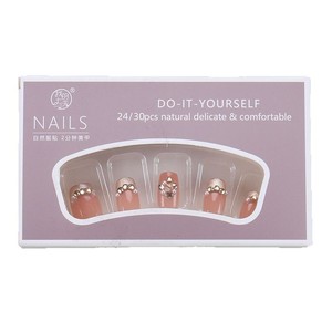 2025, superventas, puntas portátiles, Ojo de Gato corto, perla, pegatinas de uñas francesas de gama alta, Uñas postizas hechas a mano para chica caliente - Product Image 5