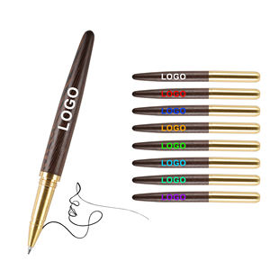 Bolígrafo de Tinta de Gel de Madera Hecho a Mano, Ecológico, Personalizado, con Logotipo Impreso de Alta Calidad, Grabado Láser, para Regalo Empresarial - Product Image 1