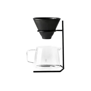 Reusable Black Metal Coffee Filter Cup Holder Reusable Pour Over Coffee Station Coffee Dripper Stand