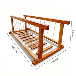 Équipement de sport extérieur créatif en bois pour parc d'attractions, pont d'équilibre pour enfants, marque <span class=keywords><strong>KAILANG</strong></span>, modèle KLDQ02 5-10 - Product Image 5