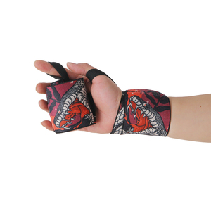 สายรัดข้อมือสำหรับยกน้ำหนัก/เพาะกาย/พาวเวอร์ลิฟติ้ง แบบหนาพิเศษ สำหรับยิมครอสเทรนนิ่ง รองรับโลโก้แบบกำหนดเอง ลายอนิเมะ - Product Image 5
