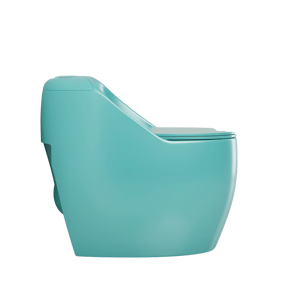 Asiento de inodoro de Color verde alargado Diseño de caracoles Montado en el piso Inodoros verdes Artículos sanitarios Inodoro de baño de cerámica - Product Image 5
