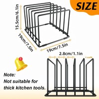 Langlebiger Metall-Backblech-Organizer & Schneidebrett-Ständer im Europäischen Stil Beweglicher Multifunktionaler Küchen-Aufbewahrungsständer zur Bodenmontage