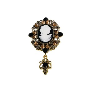 Broche rétro élégante en alliage plaqué or personnalisée pour femme, bijoux vintage pour mariage, fiançailles, fête - Product Image 5