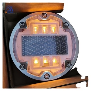 Venta al por Mayor de Tachuelas Solares de Aleación de Aluminio de Alta Visibilidad, Aprobadas por DPWH, 6 LED, Luz Solar Tipo Ojo de Gato para Carreteras - Product Image 1