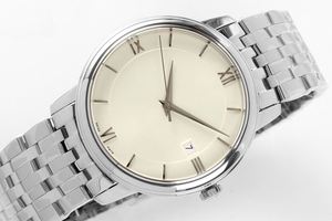 2026 new Silver Steel <b>Case</b> Cream Dial Roman Numeral Date Automatic <b>Watch</b> with Polished Steel Bracelet Omegaes - Product Image 6