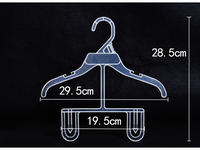 39cm Kunststoff Kinder Kinder Kleiderbügel Kunststoff transparent verbunden Baby Rack kleine Kleidung Bad Kleiderbügel Racks für die Anzeige