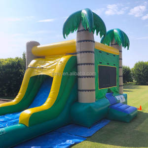 Combo gonflable de glissière de videur de maison de rebond de palmier - Product Image 2