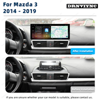 Radio Mobil Android 7870 12.3 inci Layar Sentuh 2K Multimedia Carplay GPS Stereo Pemutar Video untuk Mazda 3 Axela BM 2014 - 2017