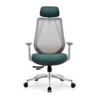 Chaise de bureau de petite taille avec support lombaire réglable et accoudoirs pour bureau d'ordinateur et étude