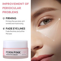 Crème pour les yeux PDRN rose, éliminateur de cernes sous les yeux, éclaircissant, éclat radieux, crème pour les yeux à l'ADN de saumon, 20g