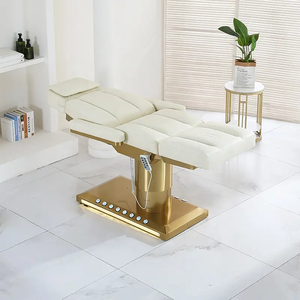 Table de massage électrique de luxe pliable à 3 moteurs pour salon de beauté, mobilier de salon et de salon de beauté - Product Image 1