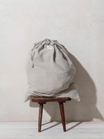 Sac de voyage en toile de lin et coton beige pour vêtements, hôtel, réutilisable, multifonctionnel, durable, flexible, pour la garde-robe