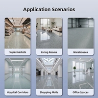 Résine époxy écologique, liquide transparent, peinture auto-nivelante pour sols, imitation marbre, revêtement en béton, imperméable, résistant à l'usure
