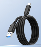 Câble de données USB3.0 Type-C 3A 60W PD à charge rapide, blindé, 1m/2m/0.5m
