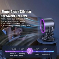 Ventilador de mesa con clip, oscilante, de pared, con pantalla digital, motor sin escobillas de 3600mAh, 100 velocidades, gran potencia de viento, ¡Oferta de fábrica!