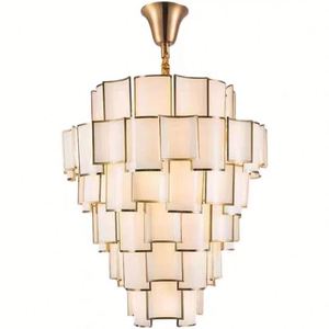 Gran oferta, lámpara colgante de lujo moderna, altura ajustable, nuevo candelabro grande para vestíbulo de Hotel, Villa, sala de estar, rectángulo ovalado - Product Image 6