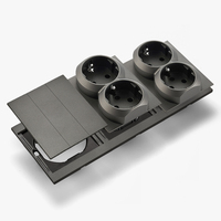 Interruptores y Enchufes de Pared WESA Ultrafinos con Botón Pulsador de 1/2/3 Vías, Enchufe Europeo de 1/2 Vía, Combinación Libre, Diseño Moderno de Lujo