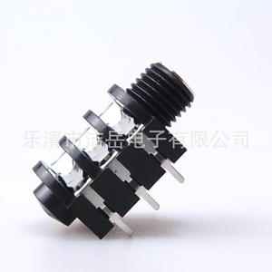 Connecteur Jack Téléphonique 6,35 mm à 6 Broches pour Montage sur Panneau, Prise Audio Vidéo Noire avec Écrou - Product Image 4