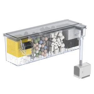 Filtro Superior 3 en 1 para Acuario, Caja de Filtración Biológica Externa Transparente, Accesorios para Tratamiento de <span class=keywords><strong>Agua</strong></span> de Peceras - Product Image 1