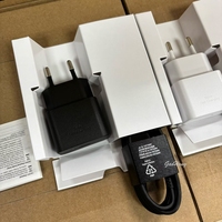 Adaptador Superrápido Tipo 25w, Enchufe Europeo de 2 Pines con Cable TIPO-C 3A DA705 para Samsung Galaxy S24 A55 A25, Cargador Rápido USB de Pared T2510