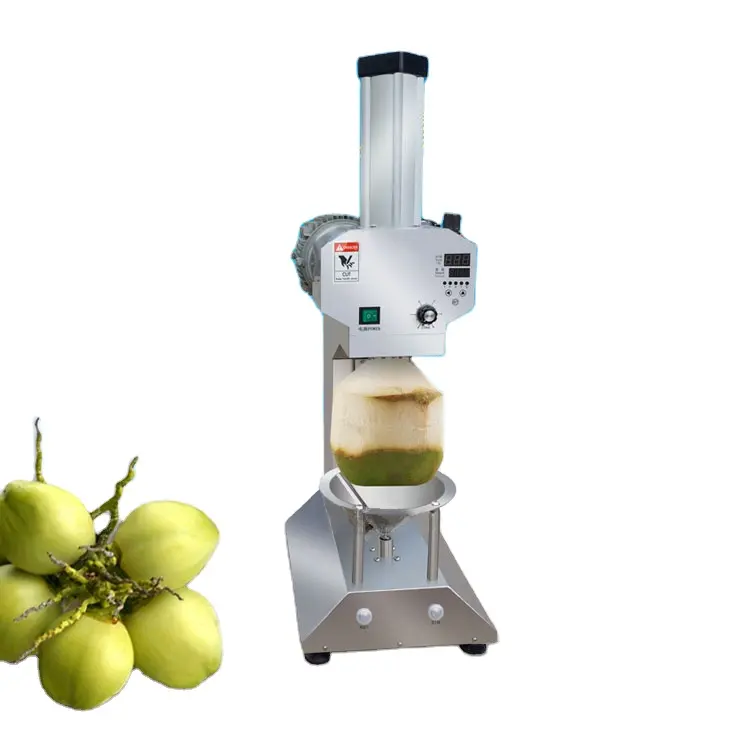 Verse Groene Kokosnoot Trimmen Beschietingen Machine/Kokosnoot Cutter/Automatische Kokosnoot Peeling Machine