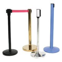 2024 gros personnalisé en acier inoxydable Chrome rouleau de sécurité en nylon ceinture barrière porte couverture