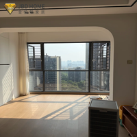 Ventana Abatible sin Marco de Alta Calidad, Ultrafina, de Aleación de Aluminio, Doble Acristalamiento, con Certificación Energy Star (para Casas Modernas)