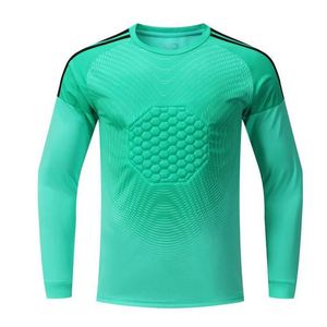 Wholesale High Quality Breathable Quick Dry 100% Polyester Unisex Soccer Goalkeeper Jersey 2026 Long Sleeve <b>Red</b> Sets - Product Image 4