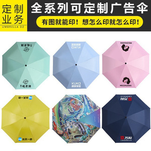 Uv Automatic Folding Umbrella Black White Sun Protection Advertising Gift Umbrella For Women With Auto Open Button - Product Image 4