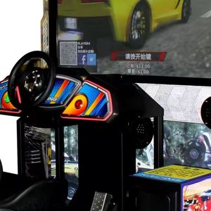 Máquina de Juego Arcade de Carreras Metálica con Monedas para Interiores, Simulador de Conducción en Pista de Velocidad en Venta - Product Image 4