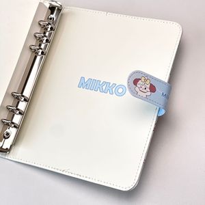 MK091 Nuovo Quaderno A5 con Copertina in PU a Forma di Cane Kawaii, Rilegatura a 6 Fori per Diari <span class=keywords><strong>e</strong></span> Appunti degli Studenti - Product Image 3