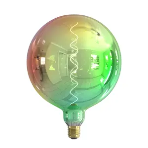 หลอดไฟ LED แบบเส้นใยพิเศษสีสำหรับตกแต่งโคมไฟ LED โอปอลจากคาลมาร์เมทัลลิก G200 E27 220V 4W