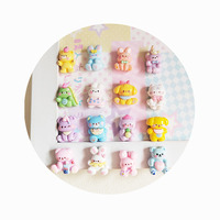 100 Breloques Animaux en Résine à Dos Plat, Cabochons pour Scrapbooking, Artisanat, Décoration de Téléphone, Accessoires Centraux pour Nœuds à Cheveux DIY