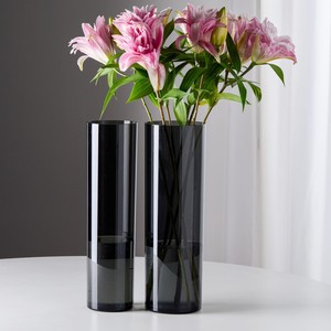 Jarrón de Flores de Acrílico Grande para Boda, Forma de Cilindro, Transparente, Decoración del Hogar, Centro de Mesa - Product Image 4