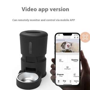 Comedero Automático Inteligente para Mascotas de 4L de Gran Capacidad, Dispensador de Comida Programable con Pantalla LCD para Perros y <span class=keywords><strong>Gatos</strong></span> - Product Image 2