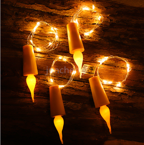 Fête <span class=keywords><strong>bougie</strong></span> alimentée par batterie LED guirlande lumineuse bouteille <span class=keywords><strong>de</strong></span> vin lumière liège 2M 20 LED <span class=keywords><strong>fil</strong></span> <span class=keywords><strong>de</strong></span> cuivre coloré fée guirlande lumineuse - Product Image 4