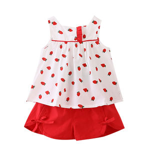 Máquina de Impresión de Camisetas de Vinilo, Conjunto de Verano para Niños, Conjuntos de Fresa para Niños Pequeños de Tienda Mayorista en Línea - Product Image 1