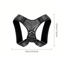 Attelle de soutien ajustable pour le haut du dos et le cou, pour la maison, le bureau, le sport, soutien de la clavicule et de la colonne vertébrale, correcteur de posture pour les épaules et le dos, remodelage du corps