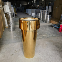Vases et pots de fleurs de luxe en acier inoxydable en gros - Design moderne pour usage intérieur/extérieur (Jardin et Maison)