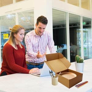 Роскошный изготовленный на заказ картонный Подарочный почтовый ящик для отправки гофрированной бумаги упаковочный картон гофрированный картон коробка - Product Image 4