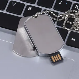 사용자 정의 메모리 USB 스틱 금속 열쇠 고리 목걸이 펜 엄지 드라이브 1gb 2gb 32gb 2.0 얇은 USB 플래시 드라이브 디스크