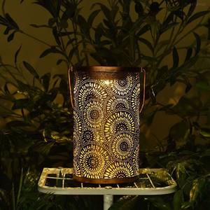 Farol de Metal con Proyección Hueca de Hierro Forjado, LED Solar DC IP65, para Decoración de Jardín, Patio, Calle y Paisaje, Colgante - Product Image 3