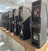 Système de sonorisation passif à ligne acoustique GMK de 12 pouces, 100-300 W, audio bidirectionnel, pour fêtes, clubs, concerts, construction en fer et bambou.