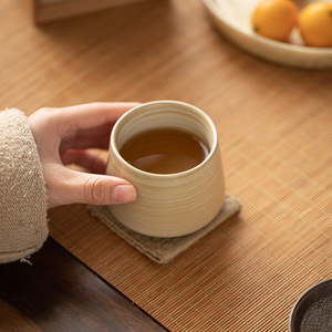 MSH japonais rétro grès tasse à <span class=keywords><strong>café</strong></span> coloré Vintage <span class=keywords><strong>poterie</strong></span> grossière sans poignée verres en céramique Matcha tasse ensemble tasse à thé - Product Image 3