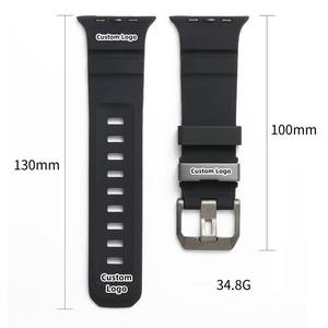 Correa Deportiva de Goma Suave <span class=keywords><strong>para</strong></span> Reloj <span class=keywords><strong>Apple</strong></span>, Correa de Silicona <span class=keywords><strong>para</strong></span> Muñeca, Brazalete - Product Image 3