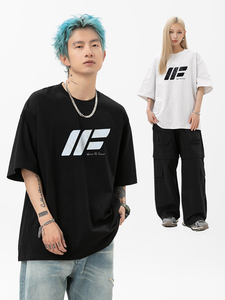 <span class=keywords><strong>Camiseta</strong></span> de manga corta de algodón puro con estampado de letras Dragon <span class=keywords><strong>Element</strong></span> para hombres y mujeres, Top de verano, marca de moda, estilo informal americano para - Product Image 3